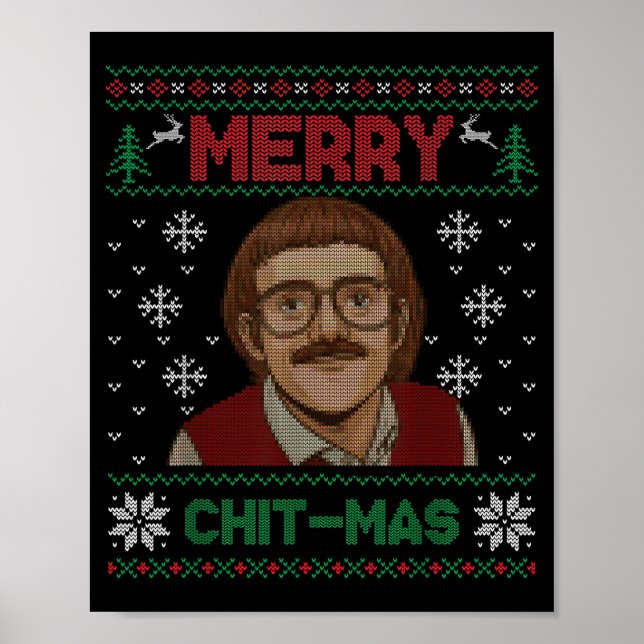 Poster Faça Isso Engraçado Chit-mas Natal Xmas  (Frente)