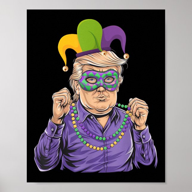 Poster Faça Mardi Gras Excelente Novamente Divertido Mard (Frente)