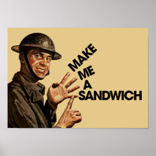Póster Faça-me um sanduíche