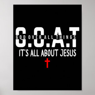 Poster Faça o Céu Lotado É Tudo Sobre Jesus Deus Acima de