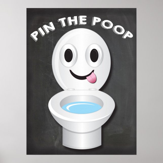 Póster Faça o cocô no jogo do filme Emoji (Frente)