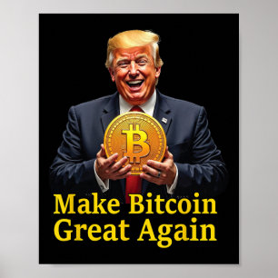 Poster Faça o Excelente Bitmoney novamente Trump Bitmoney