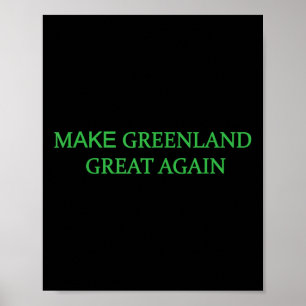 Poster Faça o Excelente da Groenlândia novamente homens v