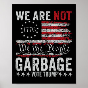 Poster Faça O Excelente De Lixo De Novo Para Trump 2024