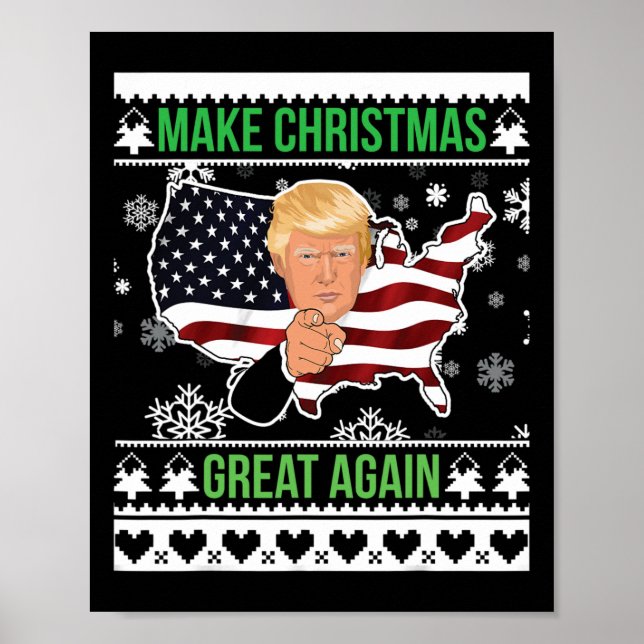 Poster Faça o Excelente de Natal de novo suéter feio Dona (Frente)