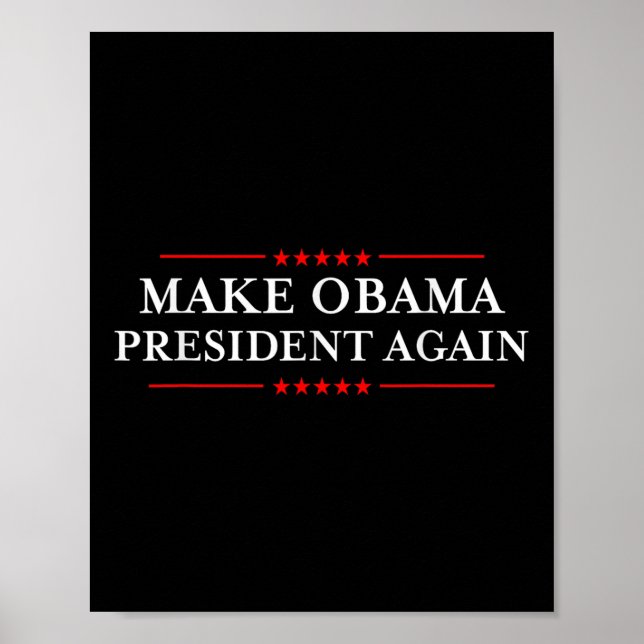 Poster Faça o Presidente Obama mais uma vez calçar - Engr (Frente)