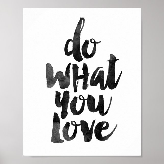Póster Faça o que você ama (Frente)