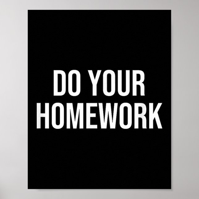 Poster Faça o seu trabalho doméstico (Frente)