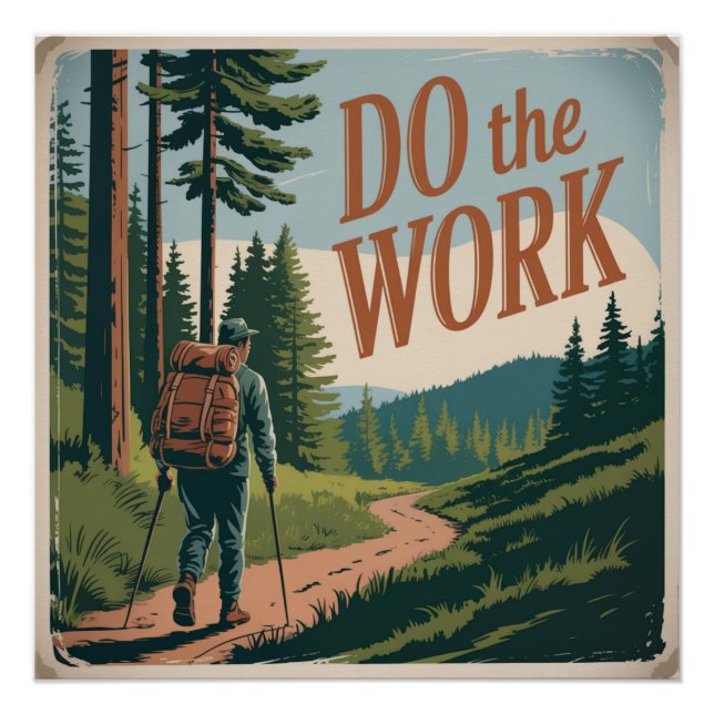 Póster Faça o Trabalho (Frente)