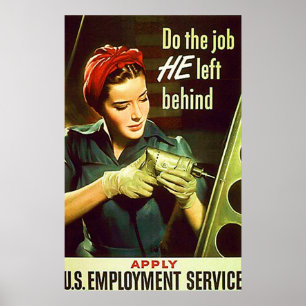 Poster Faça o trabalho que deixou atrás da guerra mundi