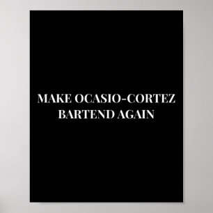 Poster Faça Ocasio Cortez Rtend Novamente Presente Divert