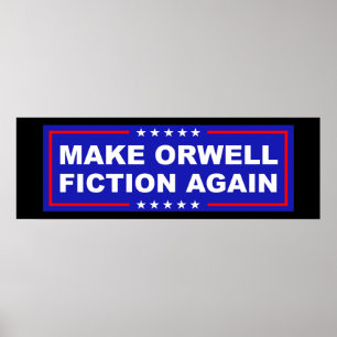 Poster Faça Orwell Ficção Novamente