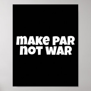 Poster Faça Par Não Guerra Golfe Handicap Tee Putter Driv