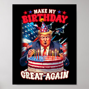 Poster Faça seu Excelente de aniversário novamente
