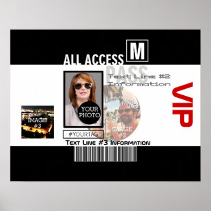 Poster Faça seu próprio VIP Pass 8 maneiras de personal