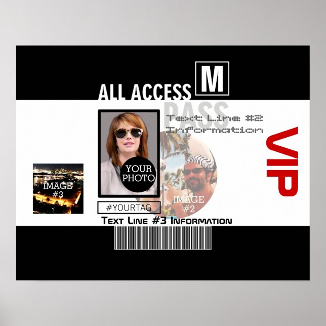 Poster Faça seu próprio VIP passar 8 maneiras de personal (Frente)