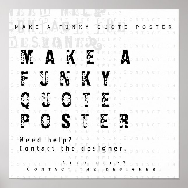 Poster Faça sua própria cotação personalizada (Frente)