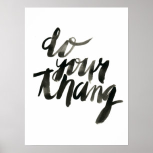 Póster Faça suas citações da arte da parede de Thang