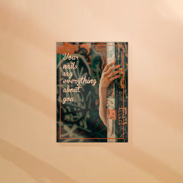 Poster Faça suas unhas refletirem sua personalidade, preg