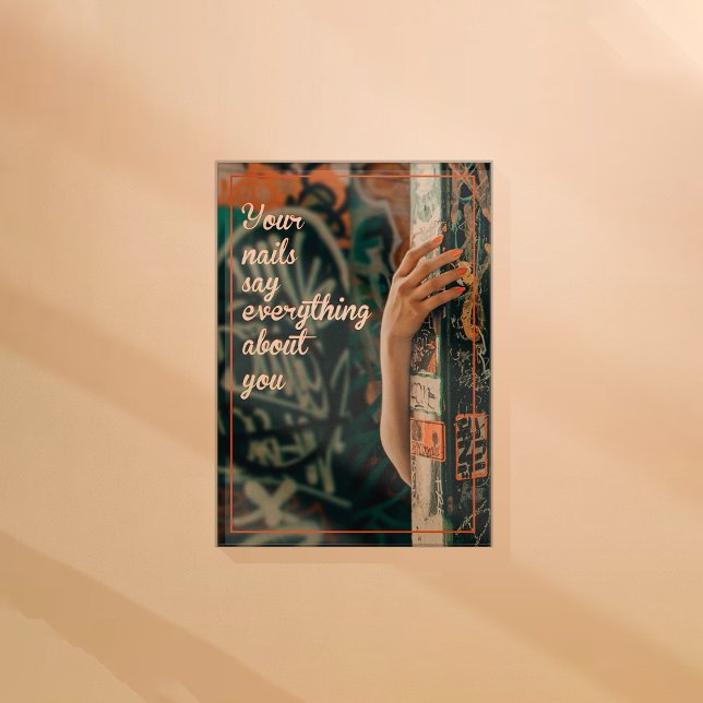 Poster Faça suas unhas refletirem sua personalidade, preg (Criador carregado)