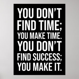 Poster Faça sucesso - Motivação do Hustle Grind