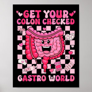 Poster Faça um Check-up do Cólon Enfermeira de Tecnologia