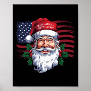 Poster Faça Um Excelente De Natal Novamente Xmas Trump Me