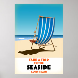Poster Faça uma viagem para a orla marítima