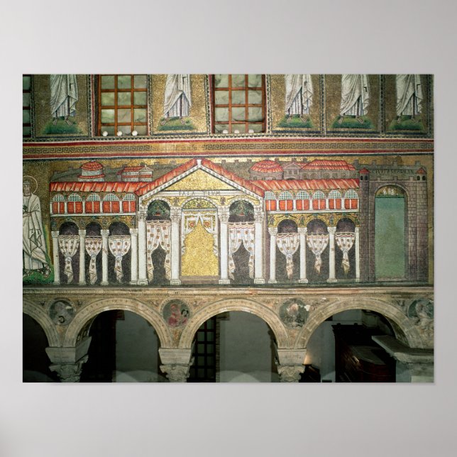 Póster Facade do Palazzo di Teodorico, 527-99 (Frente)
