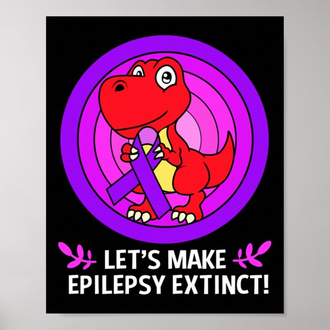 Poster Façamos Epilepsia Extinguir Crianças De Consciênci (Frente)