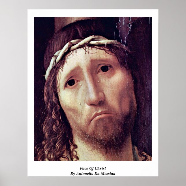 Poster Face Ao Cristo Por Antonello Da Messina (Frente)