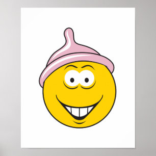 Poster Face de preservativo