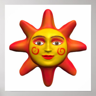 Póster Face do sol