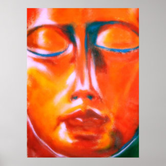 Póster Face vermelha