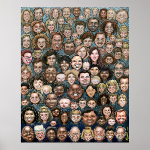 Póster Faces de Humanidade
