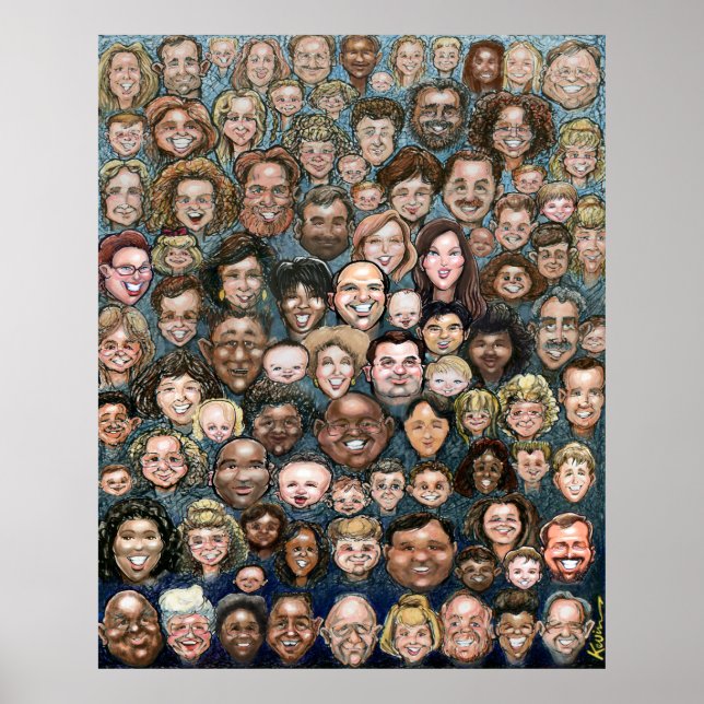 Póster Faces de Humanidade (Frente)