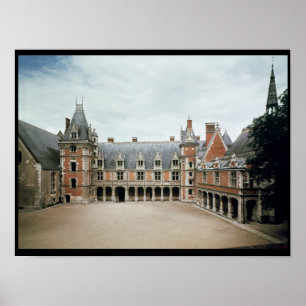 Poster Fachada da asa de Louis XII, 1498-1503