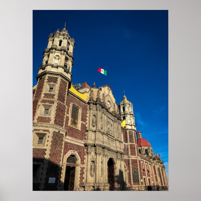 Poster Fachada de Igreja Barroca, Cidade do México (Frente)
