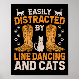Poster Fácil Distração Por Raio E Gatos