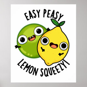 Poster Fácil Fácil Espremedor De Limão Trocadilho De Frut