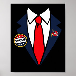 Poster Fácil Fantasia de Halloween do Donald Trump para o