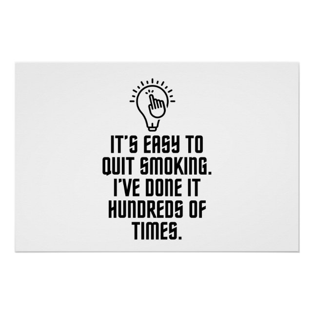 Póster Fácil parar de fumar (Frente)
