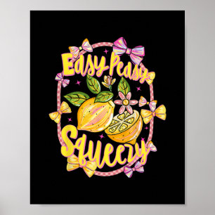 Poster Fácil Peasy Limão Esmagador Laço Coquete Olá Verão