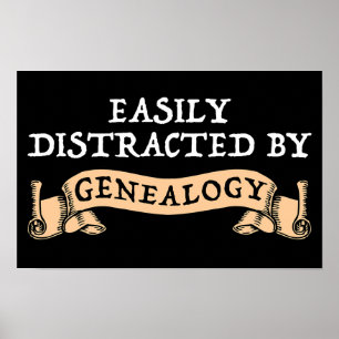 Poster Facilmente Distraído Pela Genealogia