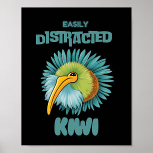 Poster Facilmente distraído pelo kiwi