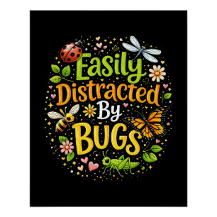Póster Facilmente Distraído por Bugs