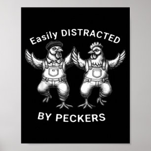 Poster Facilmente Distraído Por Pássaros, Amante De Frang