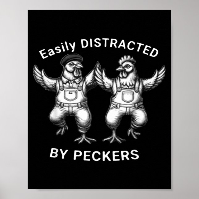 Poster Facilmente Distraído Por Pássaros, Amante De Frang (Frente)