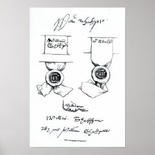 Poster Facsimiles of William Shakespeare's signature