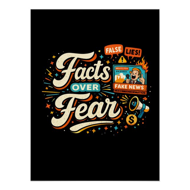 Póster Facts Over Fear (Frente)